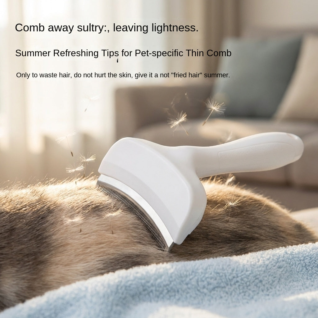 Cat Deshedding Comb & Grooming Brush