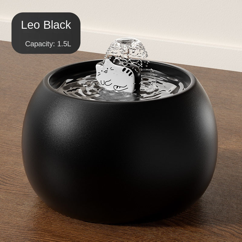 Ceramic Cat Water Fountain with Filter