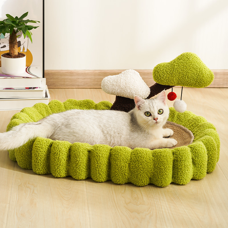 Cat Scratch & Lounge Planter Pot