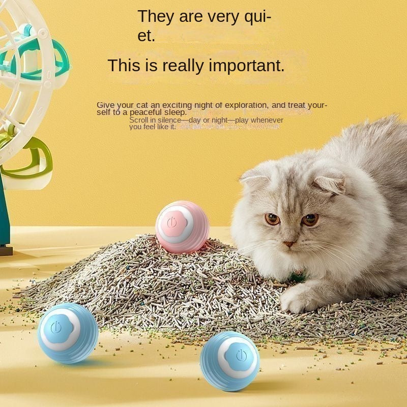 Smart Self-Rolling Cat Ball Toy