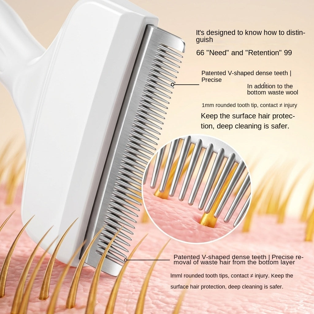 Cat Deshedding Comb & Grooming Brush