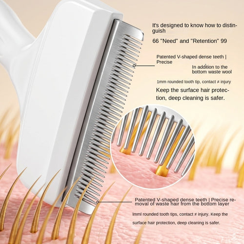 Cat Deshedding Comb & Grooming Brush