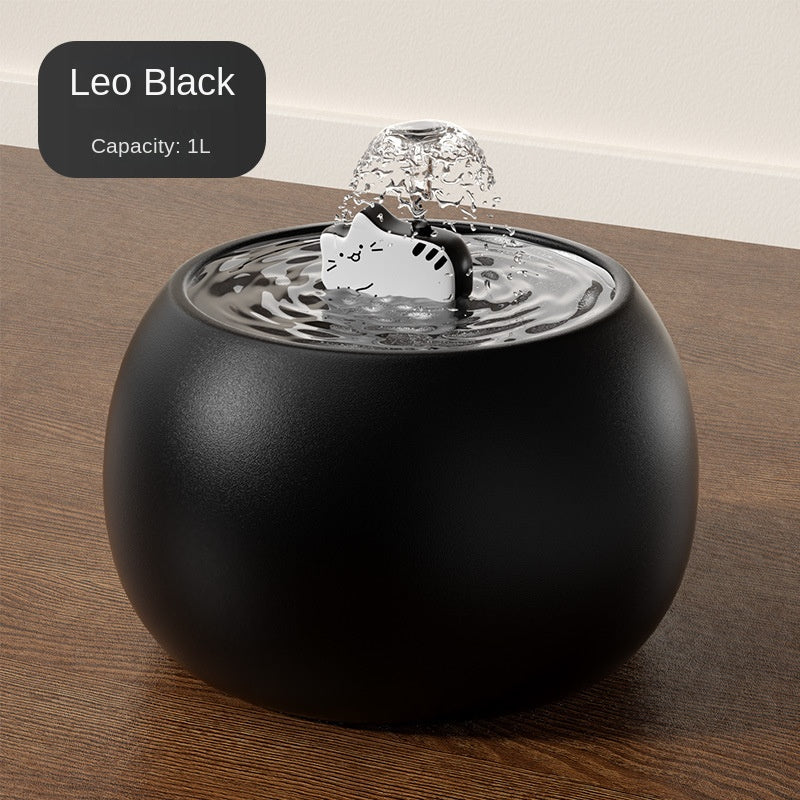 Ceramic Cat Water Fountain with Filter