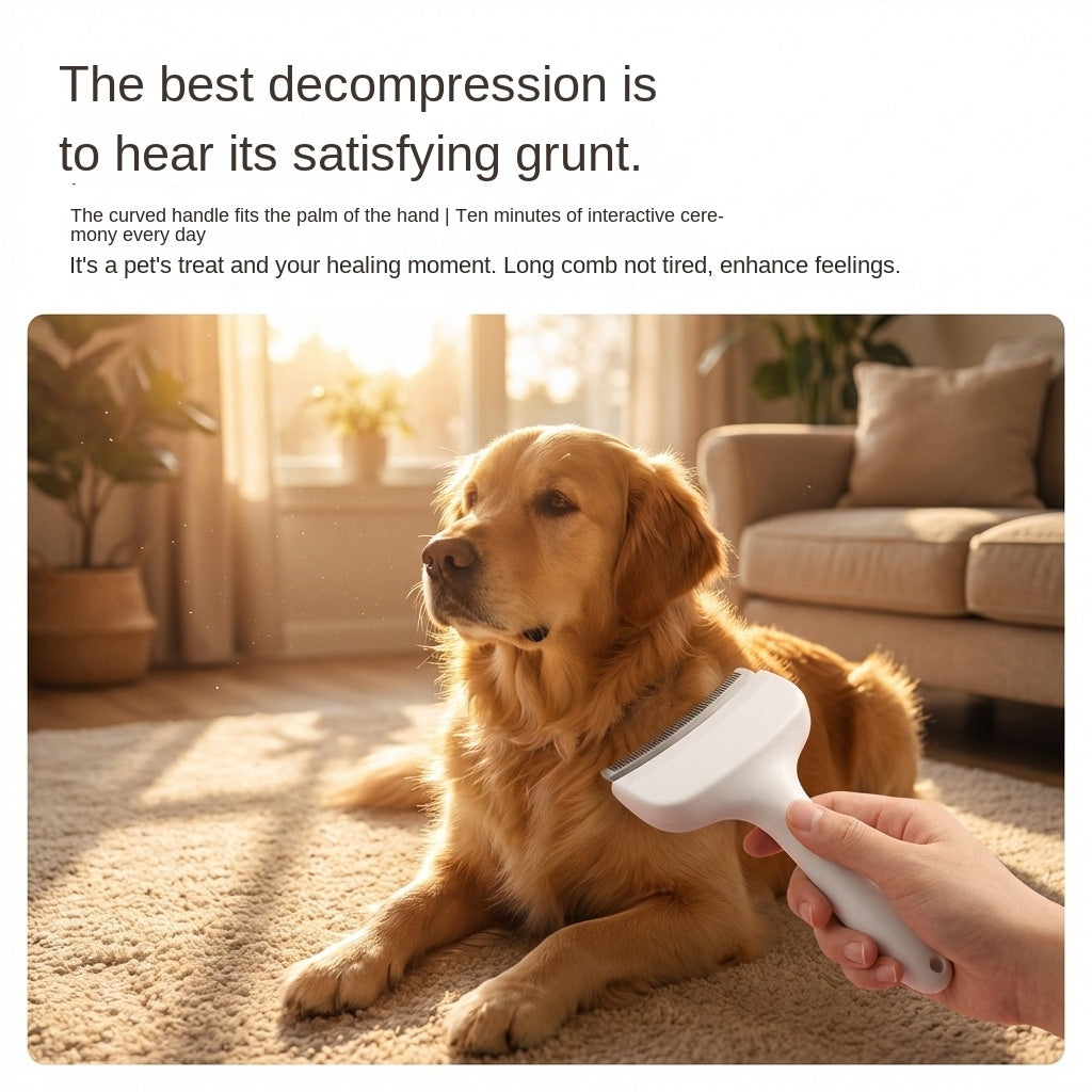 Cat Deshedding Comb & Grooming Brush